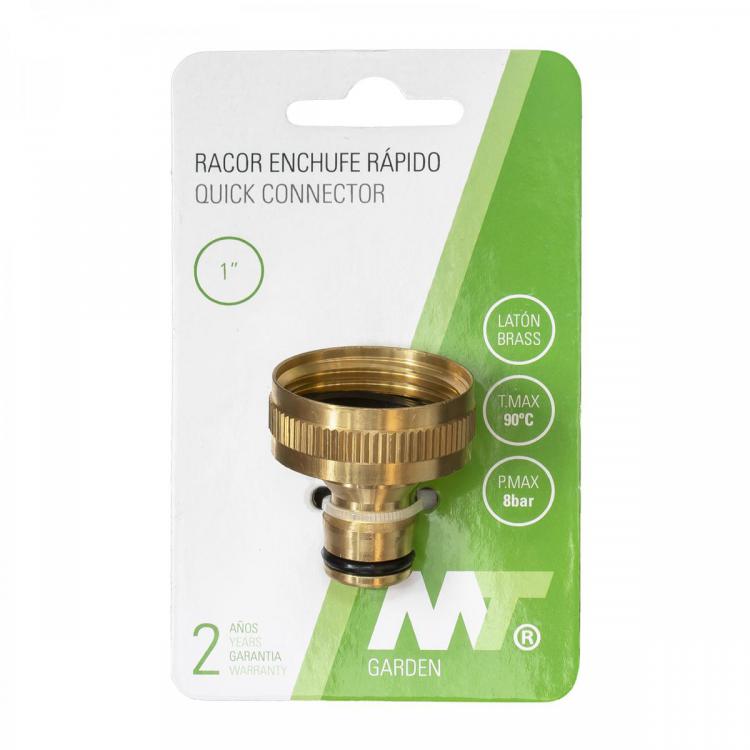 Adaptador femella 1", connexió ràpida mascle