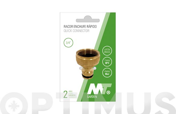 Adaptador femella 3/4", connexió ràpida mascle