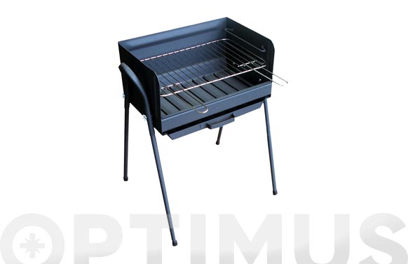 BARBACOA CARBON-LEÑA RECTANGULAR SOPORTE PAELLERO 60 X 40 X (UNIDAD)