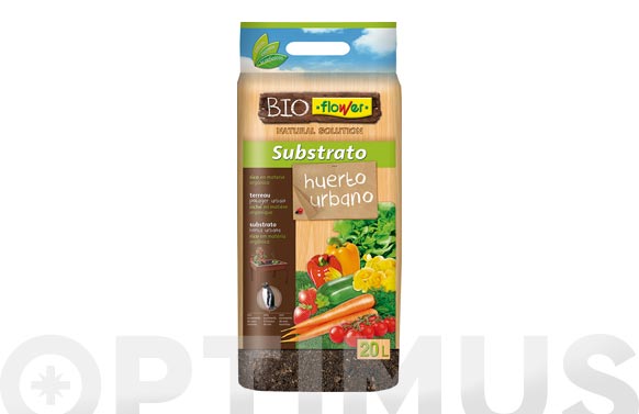 Substrato huerto urbano bioflower, 20 litros