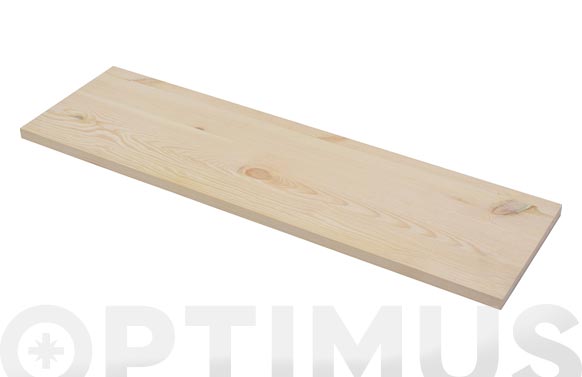 Prestatge pi rectangular, 60 x 20 x 1,8 cm