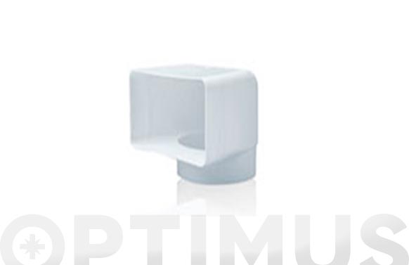 Colze vertical mixt, Ø100 mm, 110 x 55