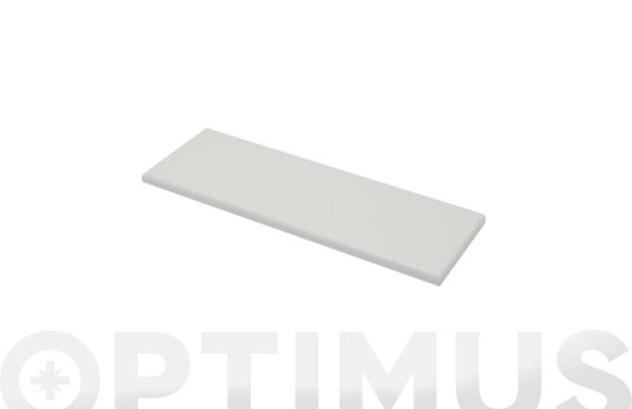 Prestatge rectangular blanc brillant, 60 x 20 x 1,8 cm
