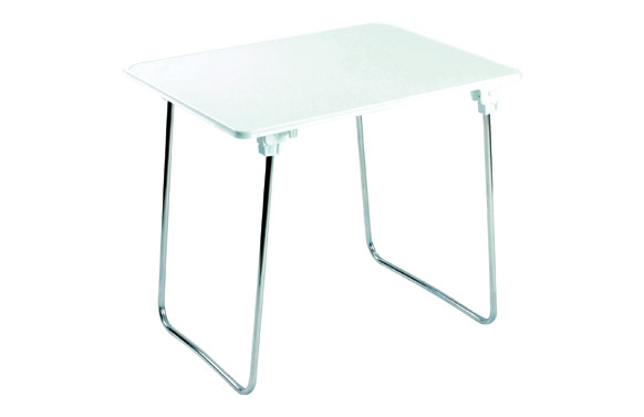 Mesa camping plegable, patas aluminio, 80 x 60 cm