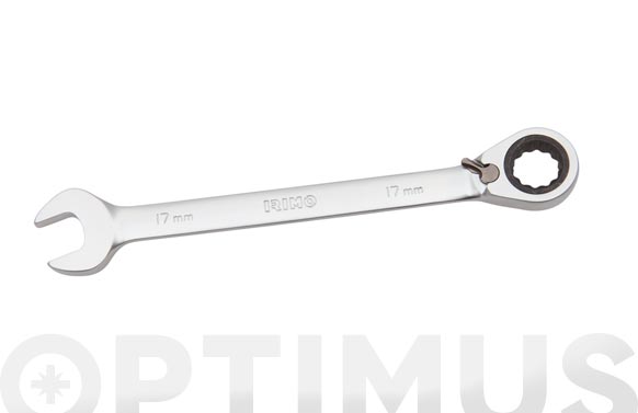 Clau combinada amb carraca, reversible, 17 mm
