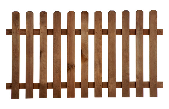 Valla madera Mustang, marrón, 180 x 100 cm 