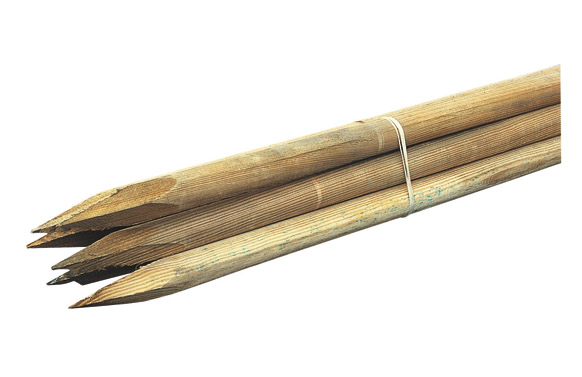 Tutor fusta rodó, 6 u, Ø2,7 x 150 cm