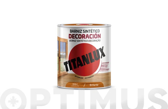 Barniz decoracion brillante, roble, 750 ml