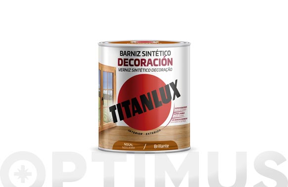 Barniz decoracion brillante, nogal, 750 ml