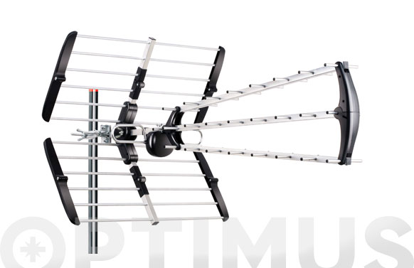 Antena exterior plegable, UHF, 17dB, 5G