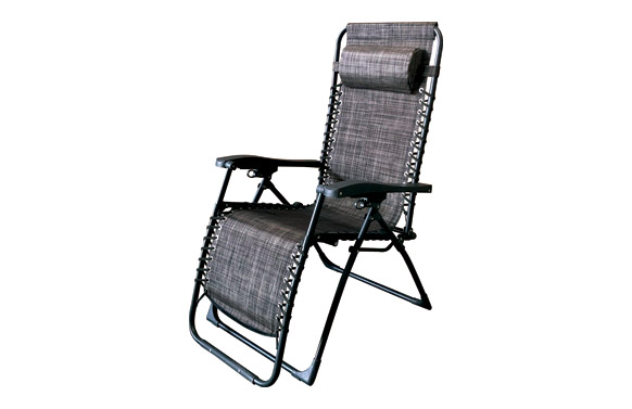 Tumbona plegable relax, gris