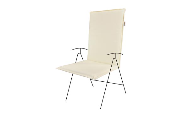 Cojín silla respaldo alto, crudo, 115 x 48 x 6 cm
