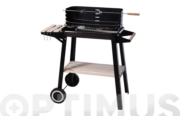 BARBACOA CARBON-LEÑA RECTANGULAR SOPORTE PAELLERO 60 X 40 X (UNIDAD)