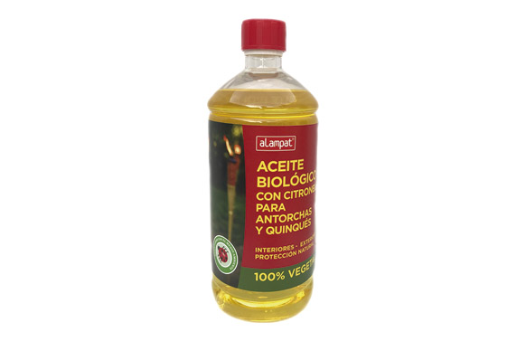 Oli biològic per a torxes amb citronel·la, 750 ml