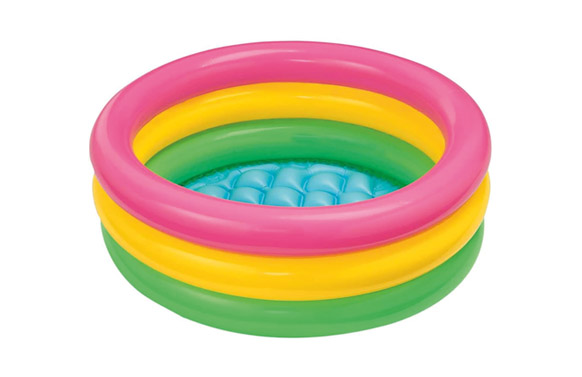 Piscina infantil inflable 3 cèrcols, 86 x 25 cm