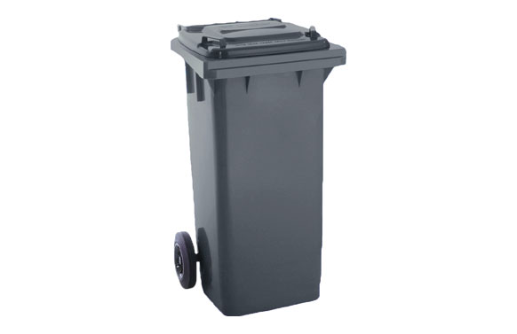 Contenidor selectiu, gris, 120 l