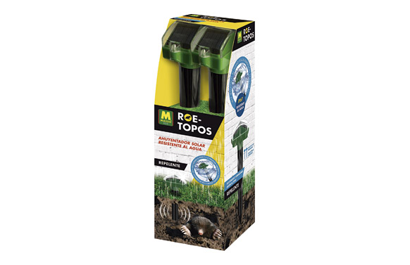 Espantall solar per a talps, resistent a l'aigua, 2 u
