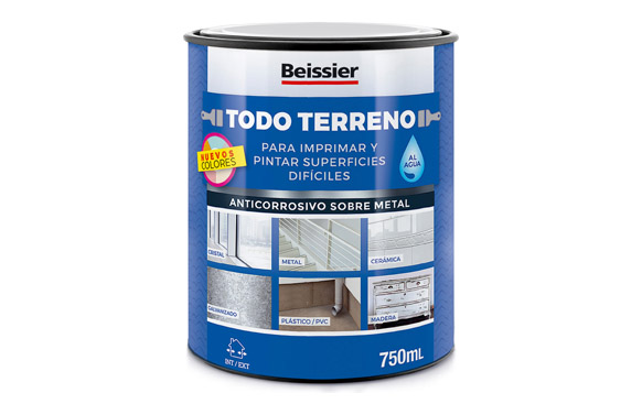 Imprimación multiusos todo terreno al agua, 750 ml, blanco