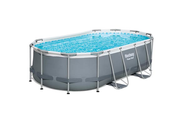 Piscina desmontable Power Steel, con escalera, 427 x 250 x 100 cm