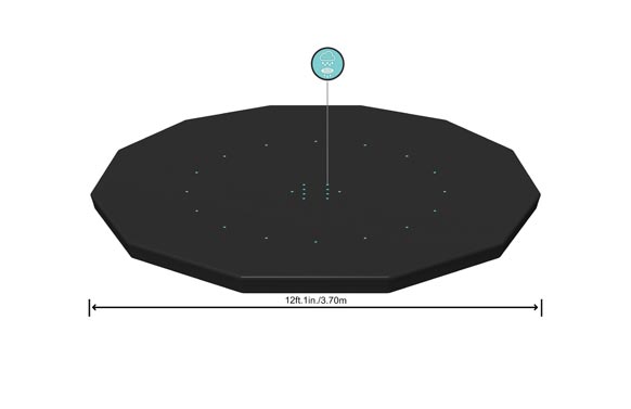 Cobertor para piscinas tubulares, Ø366 cm
