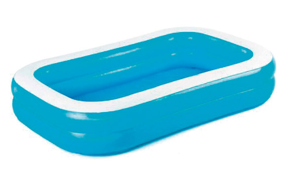 Piscina hinchable infantil, 267 x 175 x 51 cm