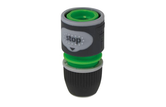 Conector rápido, con stop, Ø15 mm