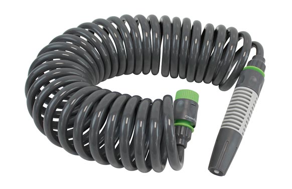 Manguera flexible espiral, con lanza, Ø9,5 mm - 8 m