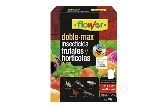 Insecticida frutales y hortícolas, Doble Max, 8 ml