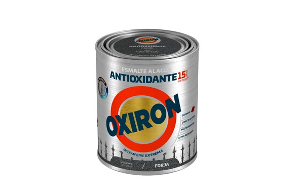 Esmalt antioxidant aigua oxiron forja, 750 ml, gris hacer