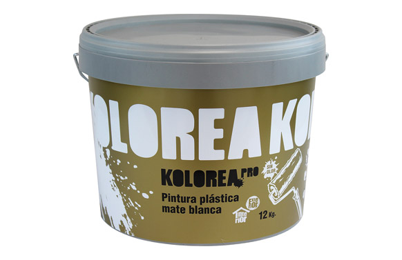 Pintura plàstica, exterior i interior, mat blanca, 12 kg