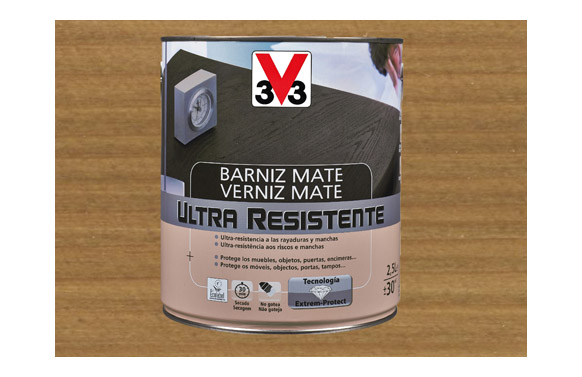 Vernís interior ultra resistent, roure fosc mat, 750 ml