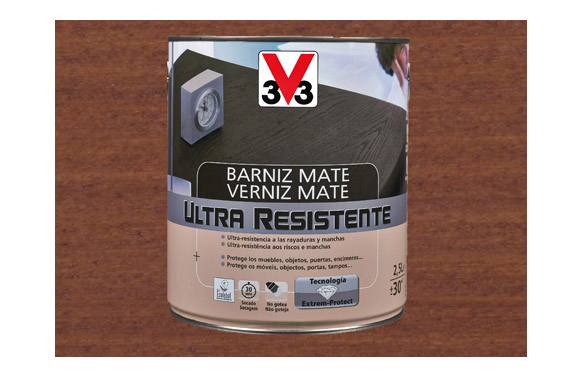 Barníz interior ultra resistente, sapeli mate, 750 ml