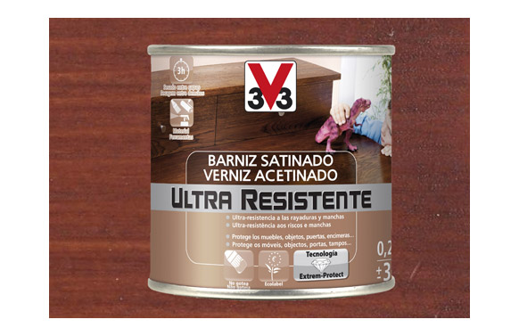 Vernís interior ultra resistent, caoba setinat, 250 ml