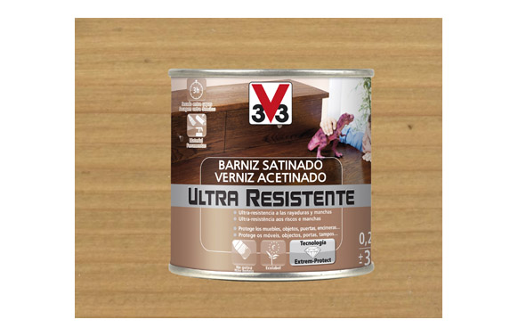 Vernís interior ultra resistent, roure clar setinat, 250 ml