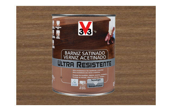 Vernís interior ultra resistent, noguera setinat, 750 ml