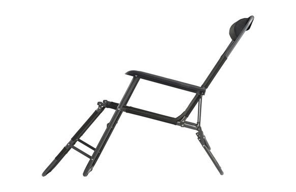 Silla picnic relax, gris oscuro, 178 x 60 x 95 cm