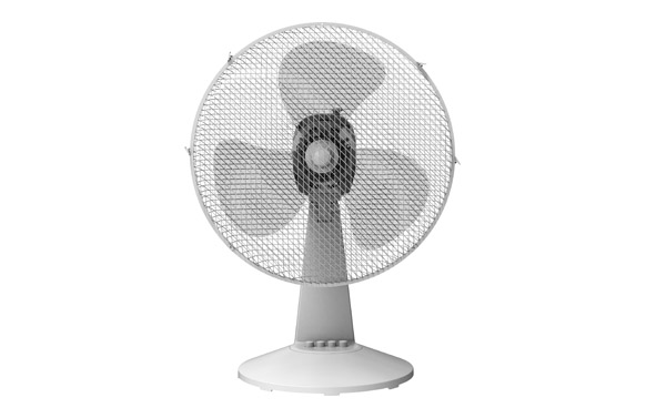 Ventilador sobretaula blanc, Ø40 cm, 40 w