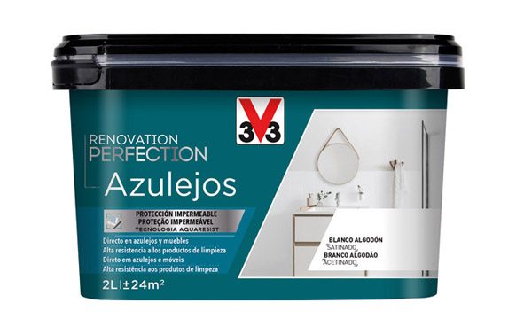 Pintura rajoles, 750 ml, blanc cotó