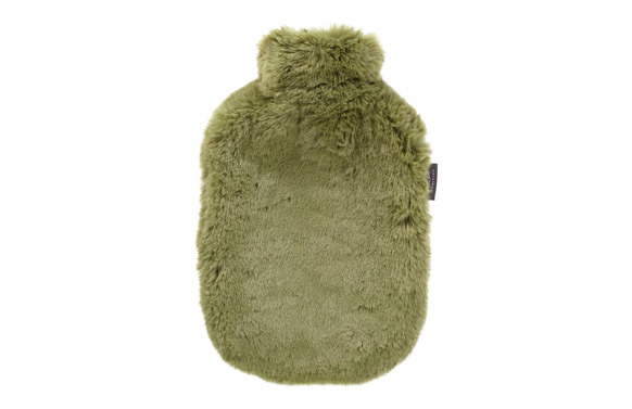 Bolsa agua caliente, felpa extre, verde, 2 l