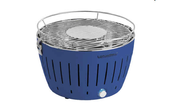 Barbacoa carbón sobremesa Classic, azul, Ø34 cm